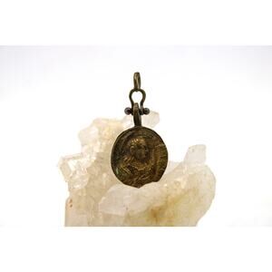 Vintage Saint Bavo of Ghent Catholic Saint Medal